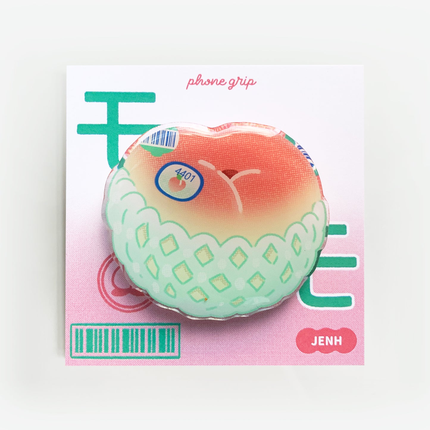 Peach Phone Grip