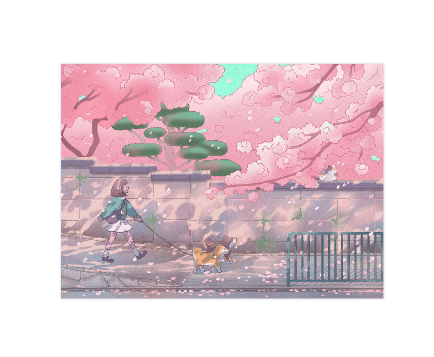Sakura Suburb Postcard