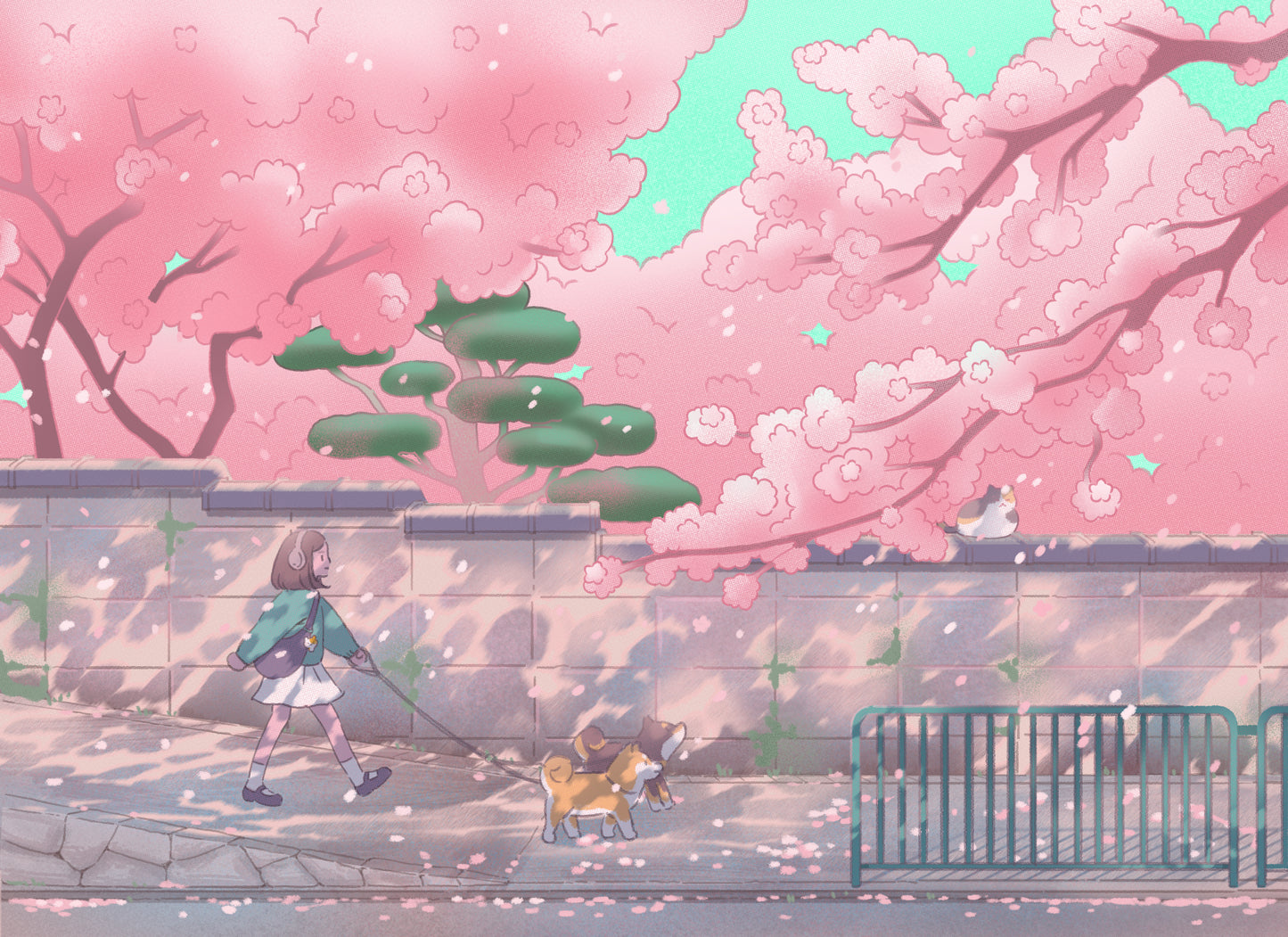 Sakura Suburb Print