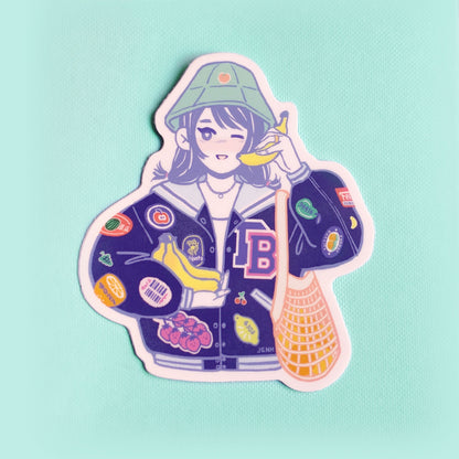 Fruit Girl Vinyl Sticker