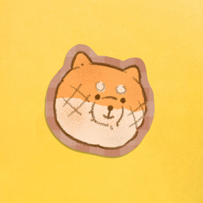 Shiba Melon Pan Vinyl Sticker