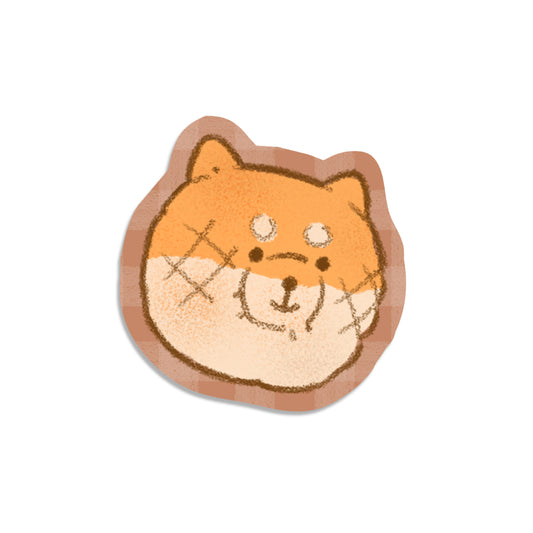 Shiba Melon Pan Vinyl Sticker